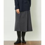 ショッピングスカート スカート GREY LABEL ウールフラノラップスカート
