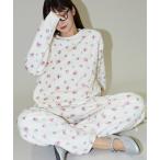 パジャマ ルームウェア JEMORGAN/ジェーイーモーガン フラワー プリント フリース ルームウェア 3点セット　限定展開 レディース