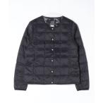 ショッピングダウンコート ダウンコート ダウンジャケット TAION/クルーネックボタンダウンジャケット レディース