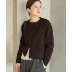 カーディガン 「追加2」スーパーファインスムースクルーカーディガン レディース