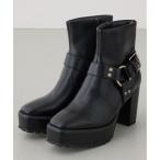 ブーツ エンジニアプラットフォームショートブーツ レディース