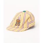 キャップ 帽子 ストライプベースボールキャップ キッズ 子供 男の子 女の子