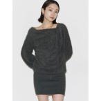 ワンピース シャギードレープミニワンピース