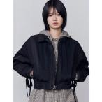 ブルゾン アウター バックレースアップショートブルゾン レディース