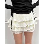 スカート ティアードニットスカート