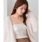 ショッピングキャミソール キャミソール 「素肌をドレスアップ。冬服に煌めく抜け感」ラメ ノンワイヤー ブラトップ