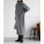 ワンピース ネップハイネックニットワンピース