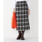スカート SHIPS Colors:起毛 チェック タイト スカート