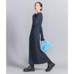 ショッピングマキシ ワンピース 「WEB限定 Wardrobe DAILY MINIMAL」リブニットフレアワンピース