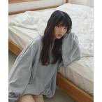 トレーナー スウェット AM571002バルーンヘムスウェット レディース