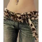 ベルト レディース ヒョウ柄 ファーベルト 平成ファッション ギャル(BDS) レディース