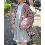 ショッピング花柄 ブルゾン アウター 「MENDL'S」キルティング花柄ブルゾン レディース