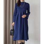 ショッピングニットワンピース ワンピース フレアスリーブダイバーニットワンピース