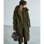 ダウンコート ダウンジャケット 「LUXE」暖か軽量機能中綿ギャザーロングコート レディース