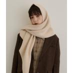 ショッピングマフラー ストール マフラー 大判トライアングルニットストール レディース