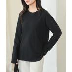 ショッピングレディース tシャツ コットン ラウンドネック ベーシック 長袖 カットソー レディース