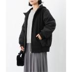ショッピングブルゾン ブルゾン アウター LC/LLL フェイクウールダイヤキルトフードリブブルゾン レディース