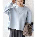 ショッピングカットソー tシャツ 「WEB限定」「手洗い可能」サイド スリット フリル ダンボール カットソー レディース