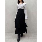 ショッピングチェックアップ スカート バックレースアップアシメマーメイドスカート