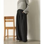 パンツ 2タックワイドパンツ レディース