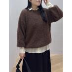 ショッピングミキサー ニット セーター ミックスヘアリーボリュームニット レディース