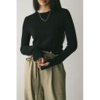 ショッピングブルー ニット セーター フィンガーホールクルーネックニット レディース