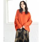 ニット セーター 変形ニットプルオーバー レディース