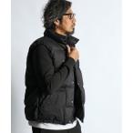 ダウンベスト ベスト 「BLACK LABEL」PERTEX SHIELD PUFFER VEST：2層構造パーテックス スタンドネックベスト メンズ