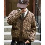 ショッピングレオパード カーディガン LEOPARD SHAGGY CARDIGAN／レオパードシャギーカーディガン メンズ レディース
