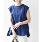 「SHIPS any」 半袖カットソー ONE SIZE ブルー レディース