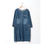 「soulberry」 長袖ワンピース L ネイビー レディース