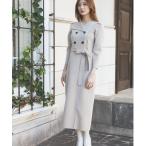 ショッピングニットワンピ 「CELFORD」 ニットワンピース 36 グレイッシュベージュ レディース