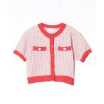 「CALNAMUR」 ニットカーディガン FREE レッド レディース