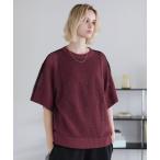 [ROCHEM] короткий рукав вязаный M вино мужской 