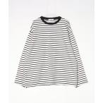 [ADRER] окантовка рисунок футболка с длинным рукавом M белый мужской 