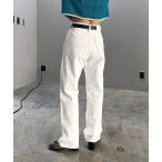 [PAGEBOY] Denim брюки 24inch "теплый" белый женский 