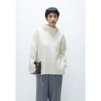ニット セーター ウールカシミアダブルフェイスボトルネックニット レディース