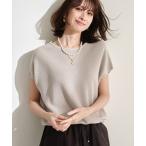 「23区」 半袖ニット 38 ベージュ レディース