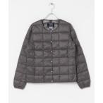 ショッピングダウンコート ダウンコート ダウンジャケット TAION　CREW NECK BUTTON DOWN JACKET レディース