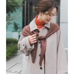 ストール マフラー ウールアクリルニットストール レディース