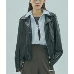 ショッピングレザージャケット レザージャケット ライダース (SISII x GENE HEAVENS)LEATHER RIDERS JACKET レディース