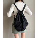 ショッピングナップサック デイバック リュック WEGO/ポケットデザインナップサック レディース メンズ