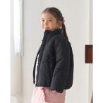 ブルゾン アウター リボン付きパフジャケット キッズ 子供服 女の子