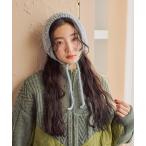 耳当て イヤーマフ オリジナルポコポコニットイヤーマフ レディース