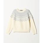 ニット セーター フェザー ノルディックニット ‐ウォッシャブル‐「A DAY IN THE LIFE」 レディース