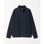 ブルゾン アウター メンズ 裏フリース クウォータージップ プルオーバーブルゾン 2WAY ストレッチ 撥水 透湿 メンズ