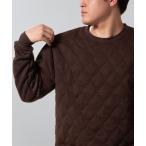 トレーナー スウェット (SA) キルティング 無地 ワイド トレーナー メンズ
