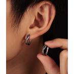  серьги серебряный дизайн обруч пара серьги / мужской / обе уголок для (T3) мужской 