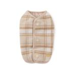 犬 服 「DOG」チェック柄シャギーベ