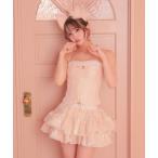 コスプレ  コスプレ かわいい 猫 コスプレ コルセット リボン ガーリー ティアードフリル フレアスカート アニマル 4点セット